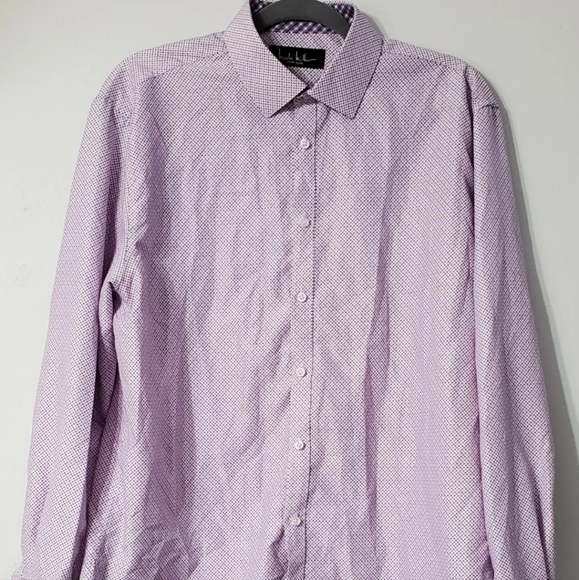 Nicole Miller New York Men’s Long Sleeve Button Down Shirt Size Large 16-16.5 - Picture 4 of 9